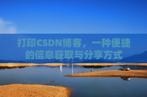 打印CSDN博客，一种便捷的信息获取与分享方式